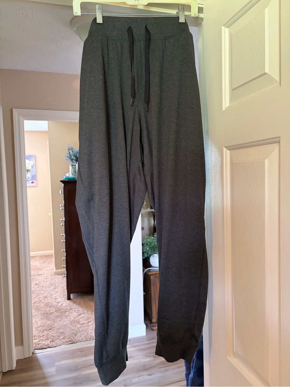 WoMen's Charcoal Black Drawstring Jogger Pants